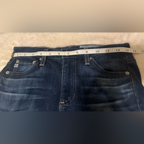 AG-ED Denim Prima Cigarette Crop Jeans Mid-rise Size 25 Dark Faded Wash Stretch - Picture 3 of 9